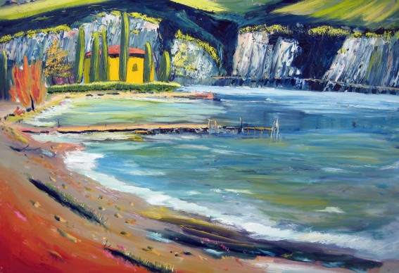 Près de Malcesine peinture à l